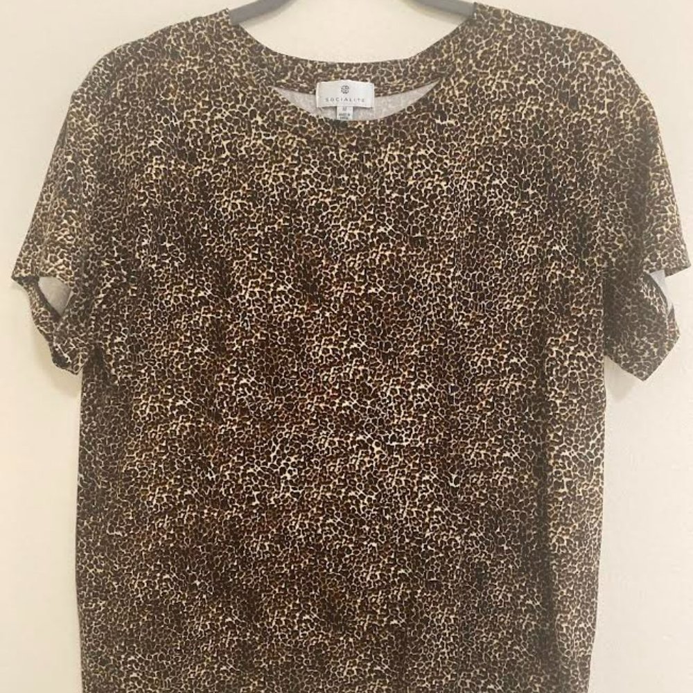 Socialite cheetah print tee - Size M